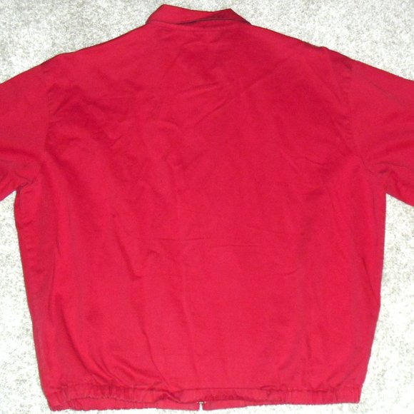 Ralph Lauren Polo $148 Mens sz. Large Poplin Style Cotton Zip Up Red Jacket New - Picture 7 of 7
